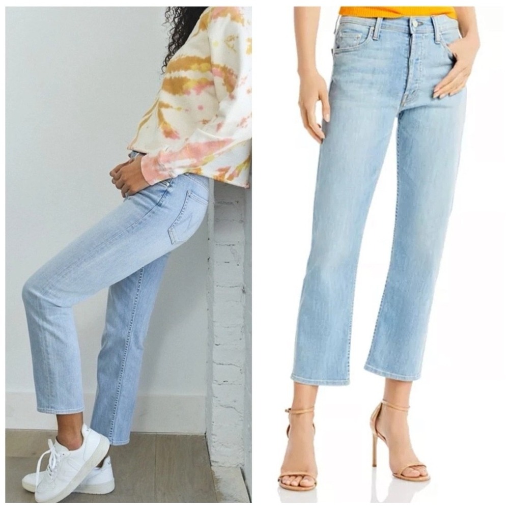 Mother The Tomcat Jeans Womens 26 27x25.5 Straight Leg Ankle It's Kinda My Thing